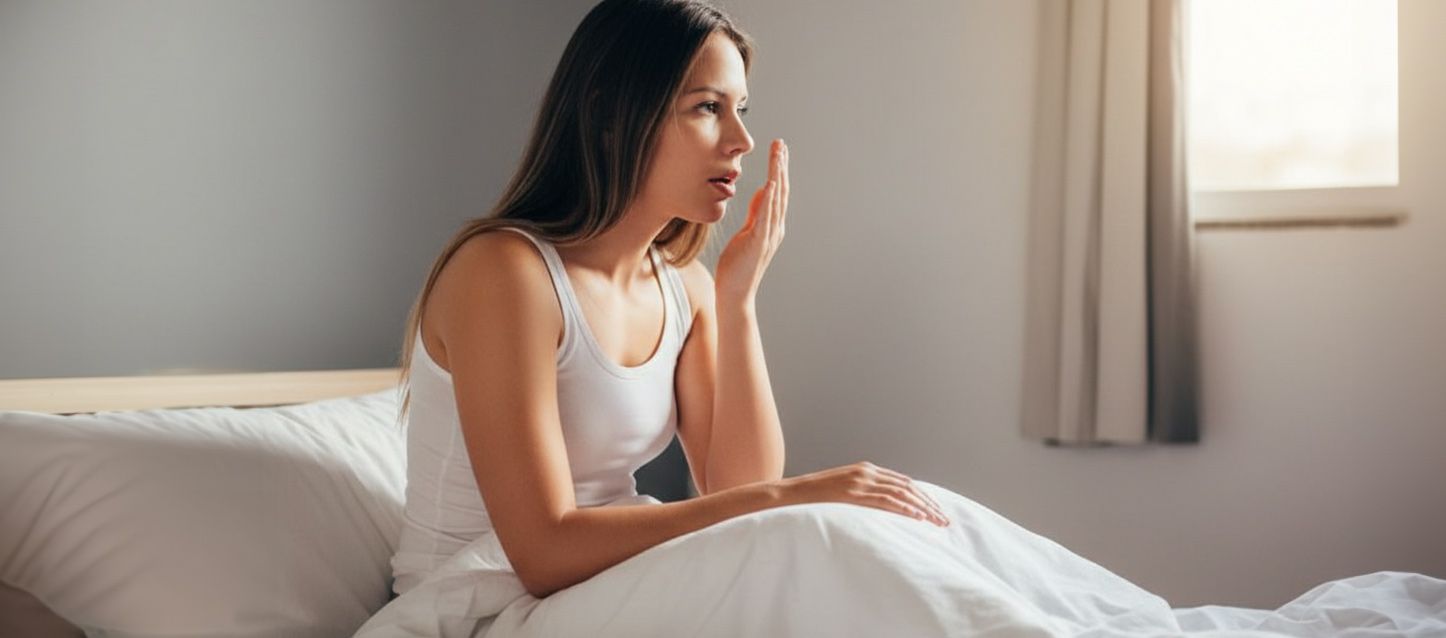 ¿Te levantas con mal aliento por la mañana?